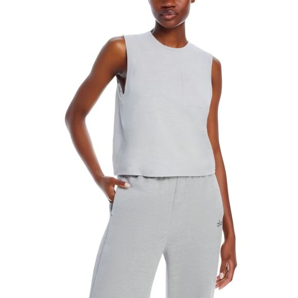 Aqua Tops - Aqua Athletic Harbor Mist Slub Jersey Muscle Tank Top Size XL NWT